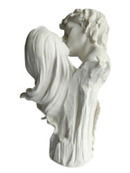 Eternal Love Kissing Couple Bust Showpiece - Romantic Couple Statue