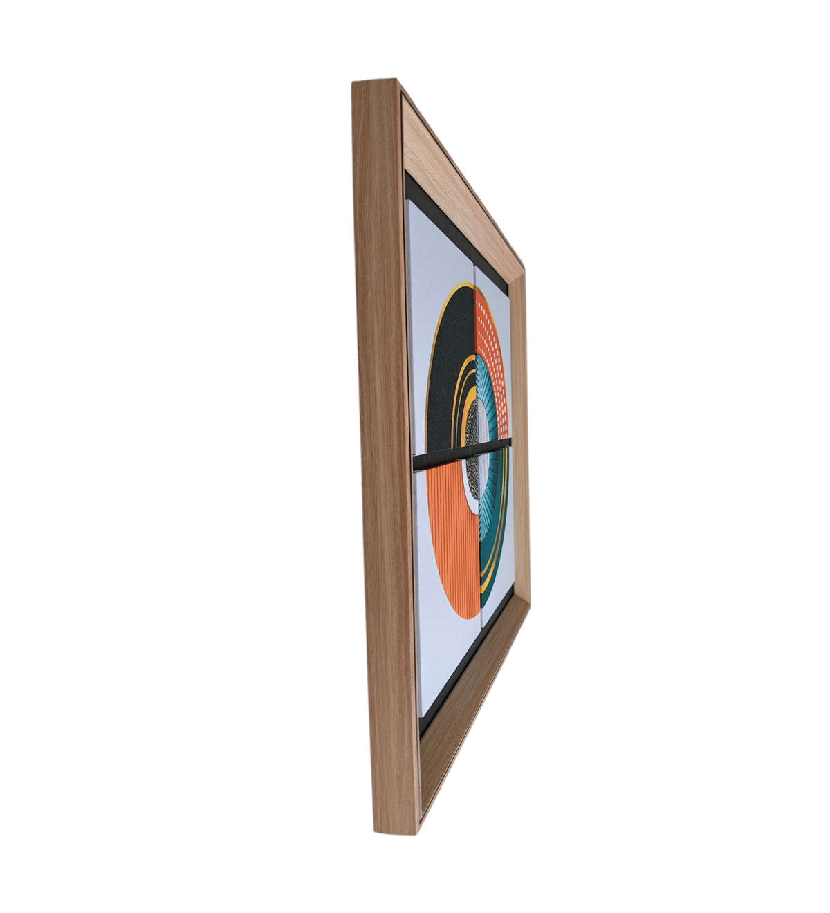 Celestial Harmony Geometric Wall Art Frame - Modern 4 Panel Decor