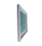 Aqua Harmony | Textured Geometric Wall Art Frame