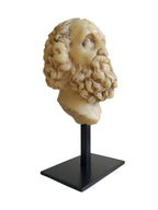 Antique Philosopher Head Sculpture