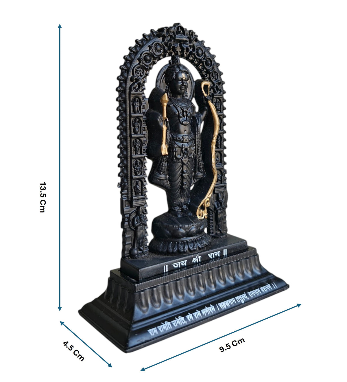 Black Premium & Elegant  Metal Ram Lalla
