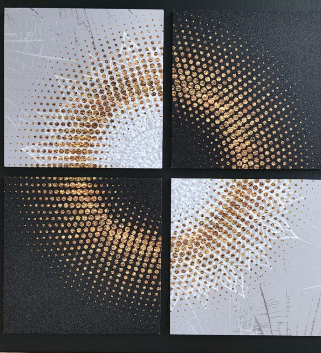 Orbit & Radiance Abstract Wall Frame Set of 2