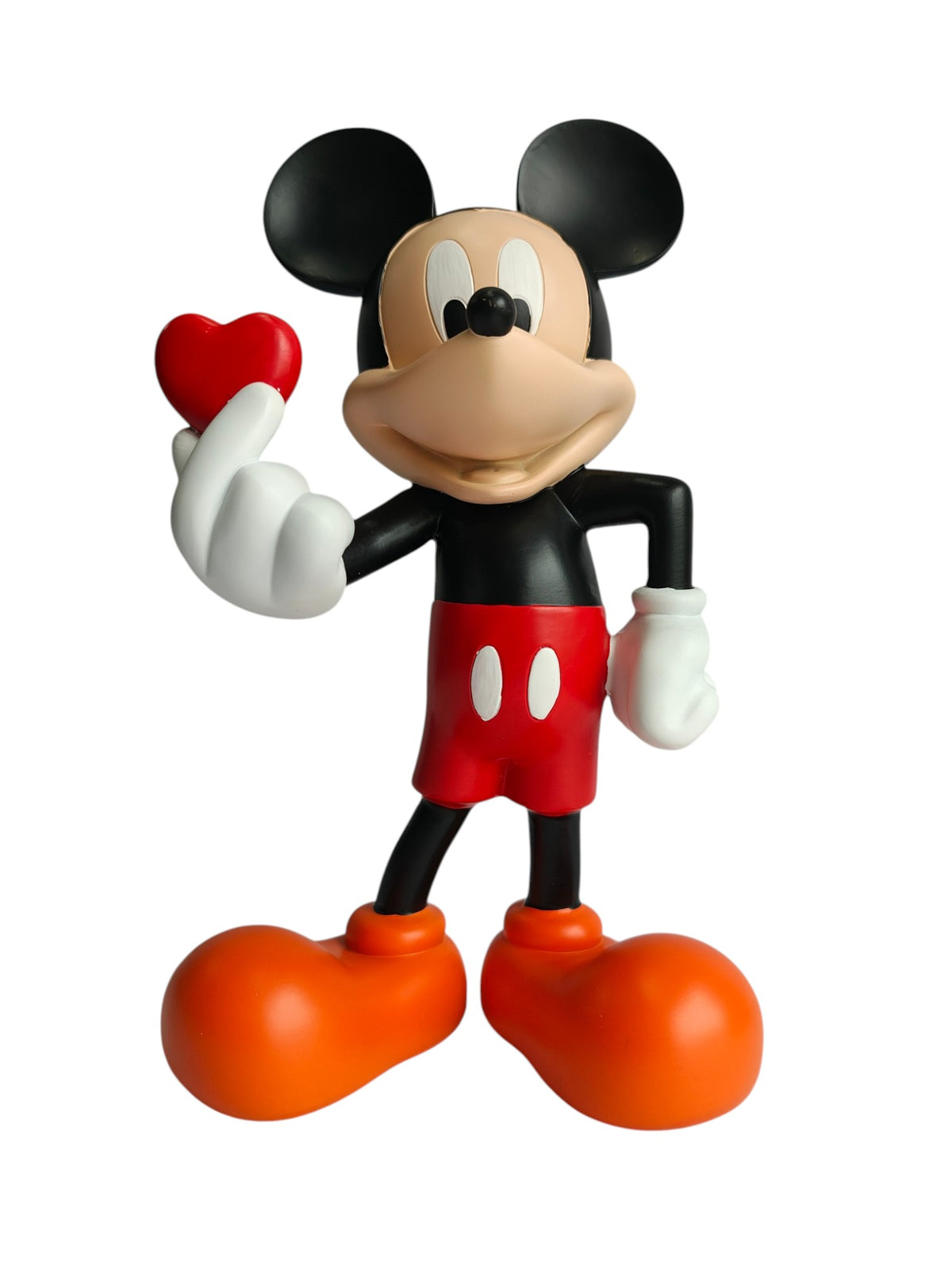 Mickey Mouse Heart Love Showpiece - Cute Cartoon Figurine for Home Decor & Gifting