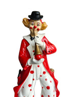 Vintage Musical Clown Playing Flute