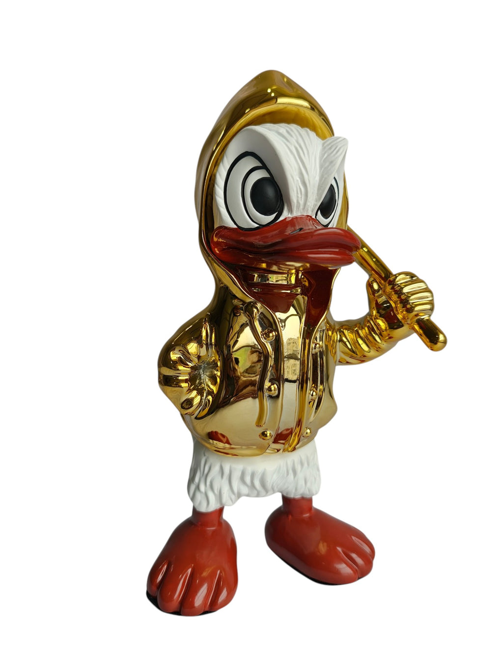Donald Duck Table Decor Figurine - Metallic Character Sculpture