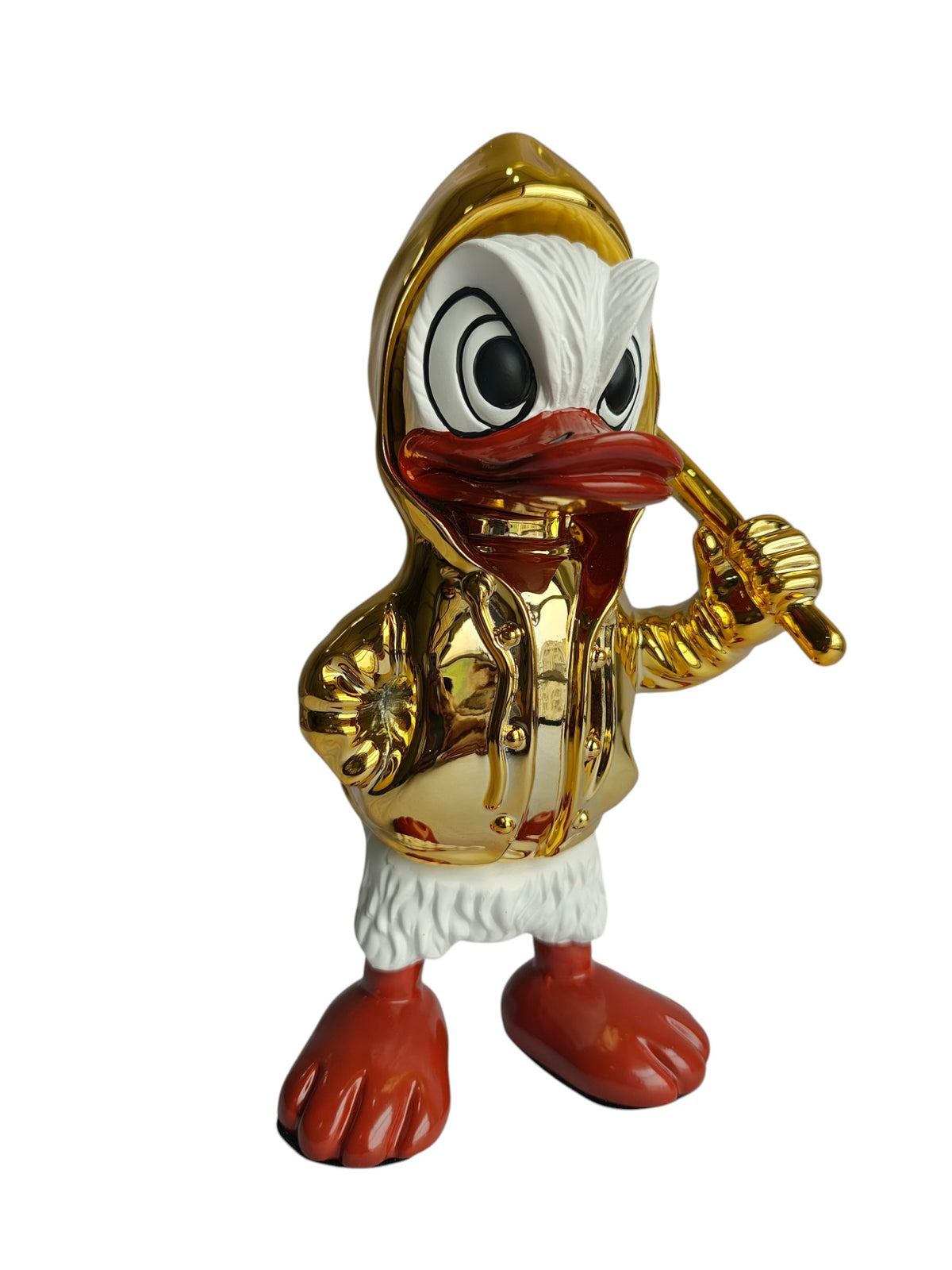 Donald Duck Table Decor Figurine - Metallic Character Sculpture