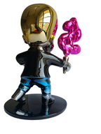 Richie Rich Multi-Colored Chrome Figurine with Pink Dollar Ice Cream Cone