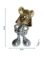 Star Wars Mickey Mouse Sculpture - Black & Gold Luxury Table Decor