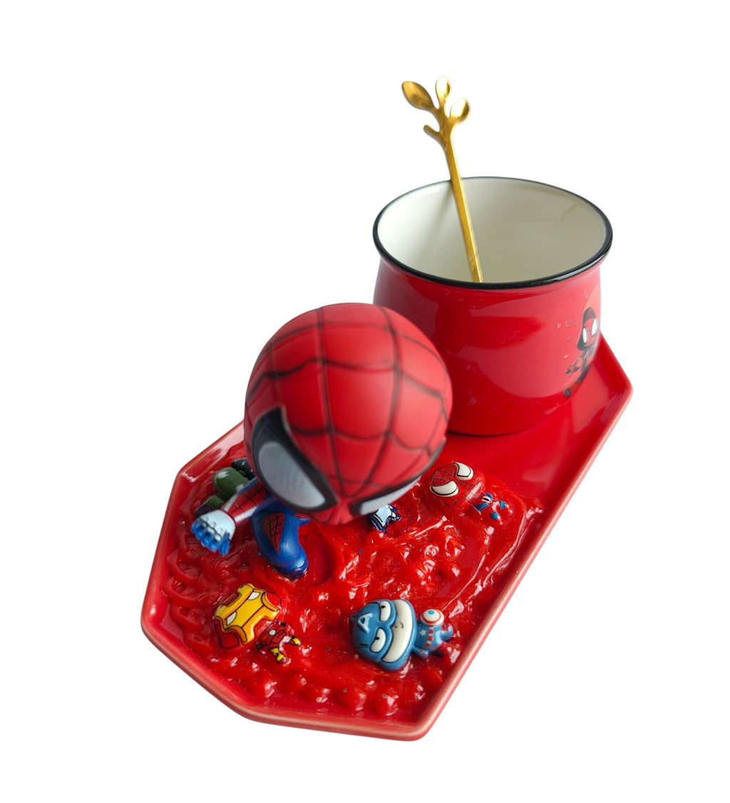 Spider-Man 3D- Mug & Tray Set - Web Landing Edition
