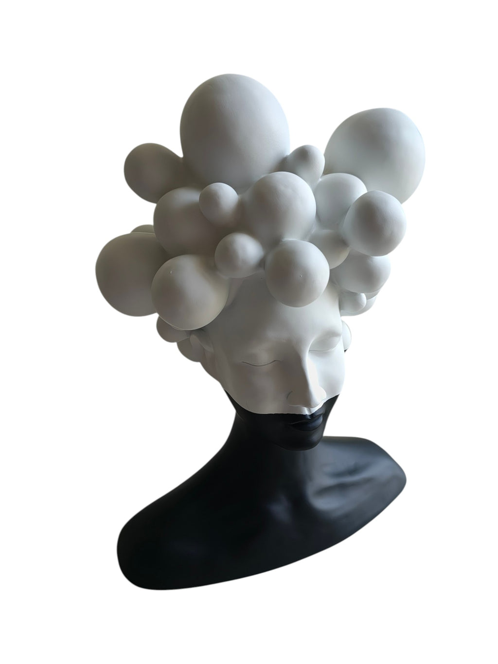 Dreaming Cloud Woman Bust Large-Bubble Hair Lady