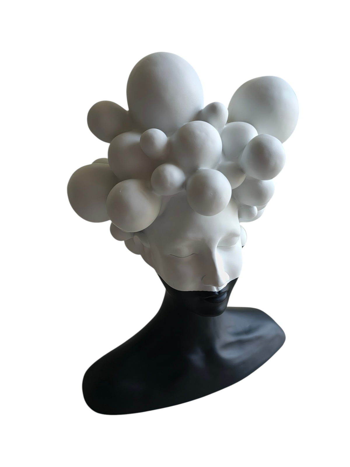Dreaming Cloud Woman Bust Large-Bubble Hair Lady