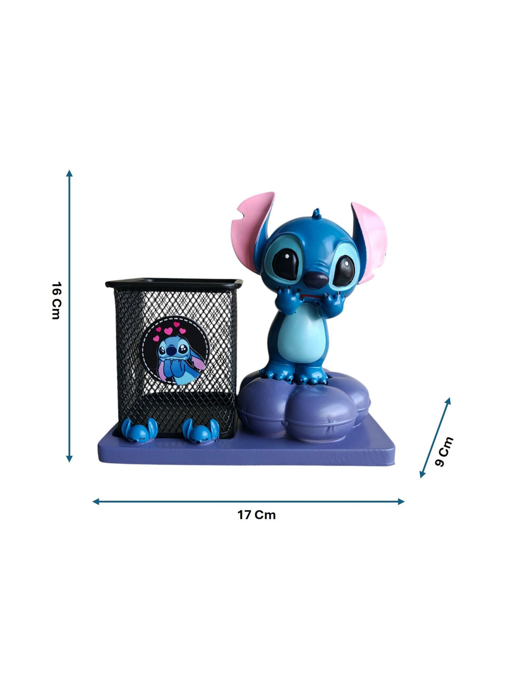 Shy Stitch Pen Stand - Kawaii Desk Organizer for Kids