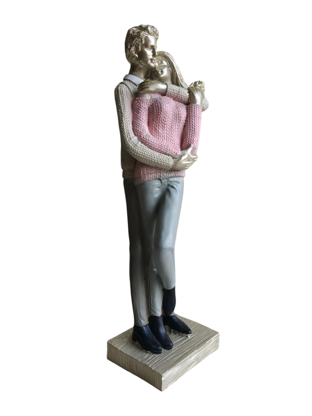 COUPLE-PNK: Pink Sweater Embrace