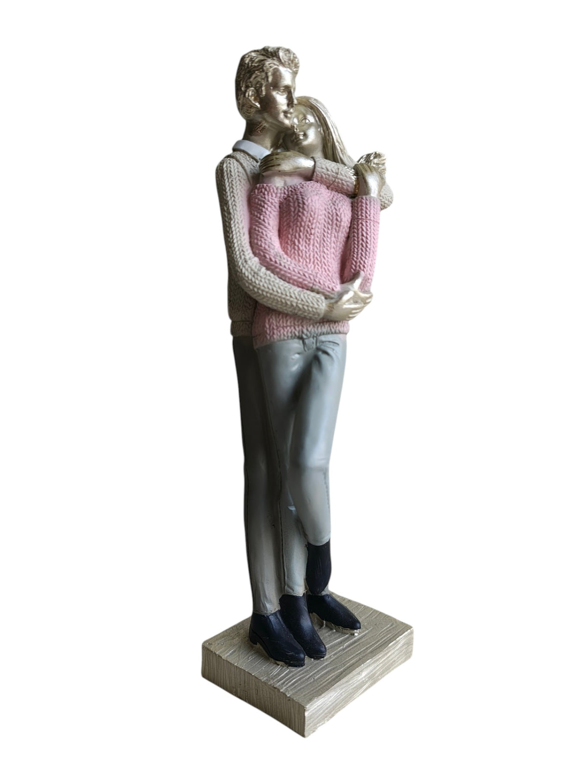 COUPLE-PNK: Pink Sweater Embrace