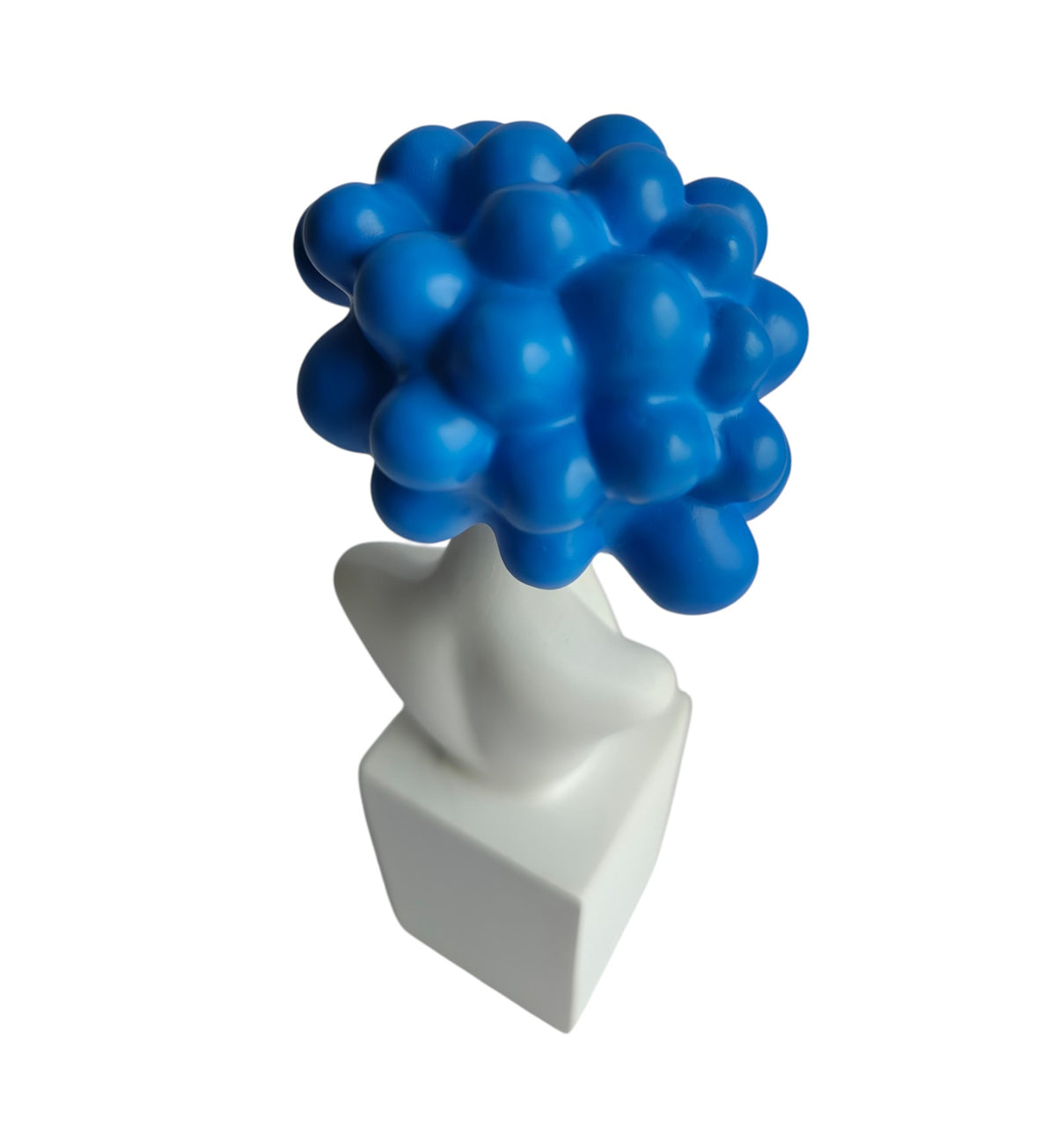 Blue Bubble Head Bust