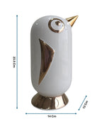 Golden Beak Birdie - Minimalist Ceramic Piggy Bank