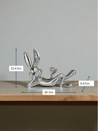 Chrome Silver Bunny