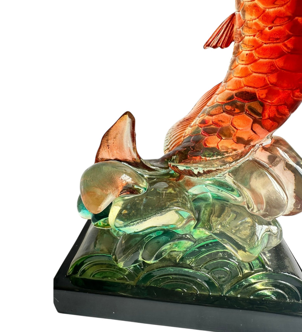Prosperity Leaping Koi Showpiece