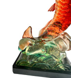 Prosperity Leaping Koi Showpiece