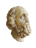 Antique Philosopher Head Sculpture