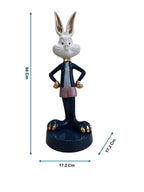 Boss Bunny Deluxe - Navy & Gold Ceramic Sculpture Large