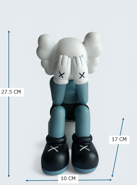 KAWS-Inspired Companion Figure - Passing Through Face Cover