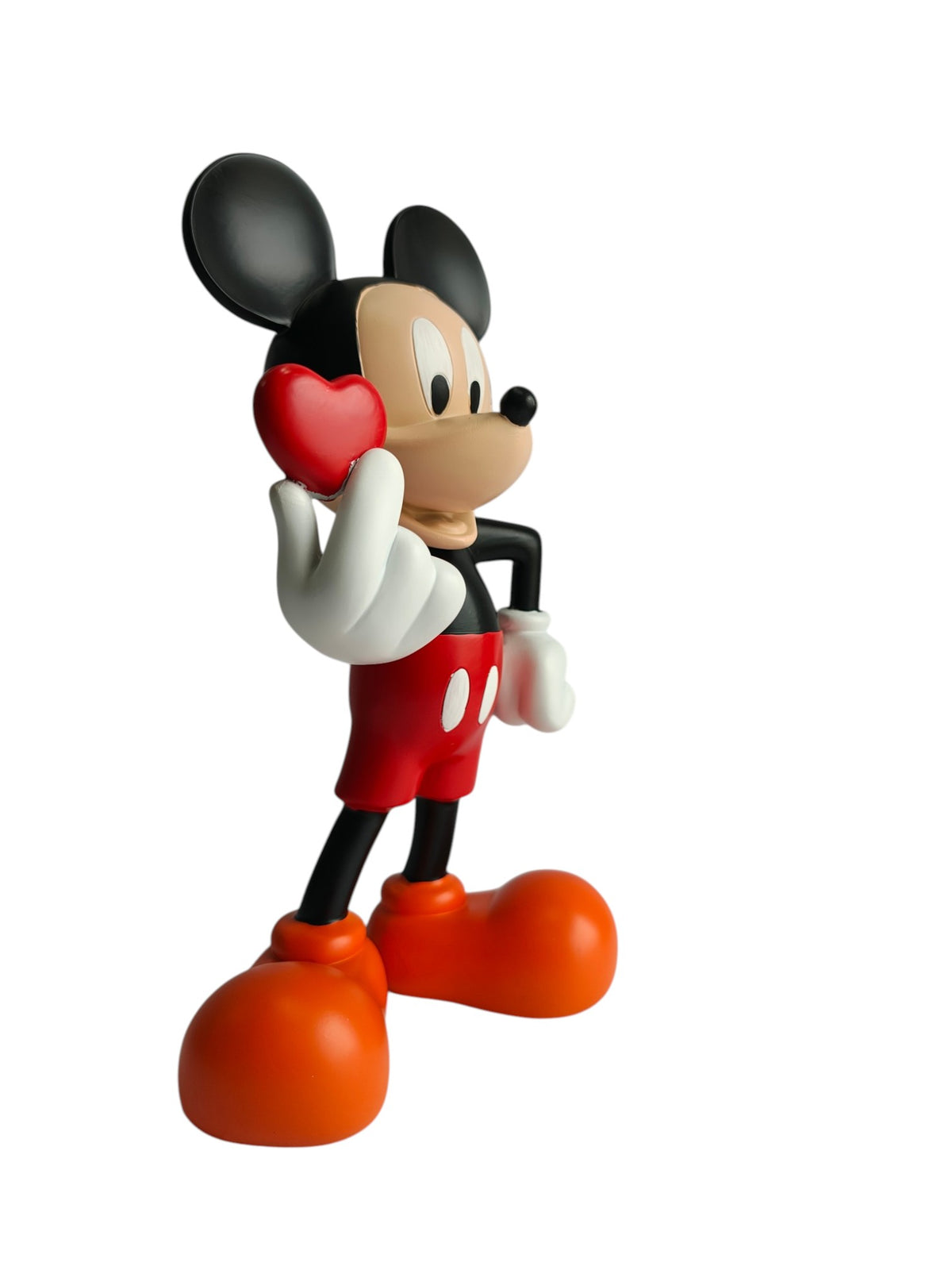Mickey Mouse Heart Love Showpiece - Cute Cartoon Figurine for Home Decor & Gifting
