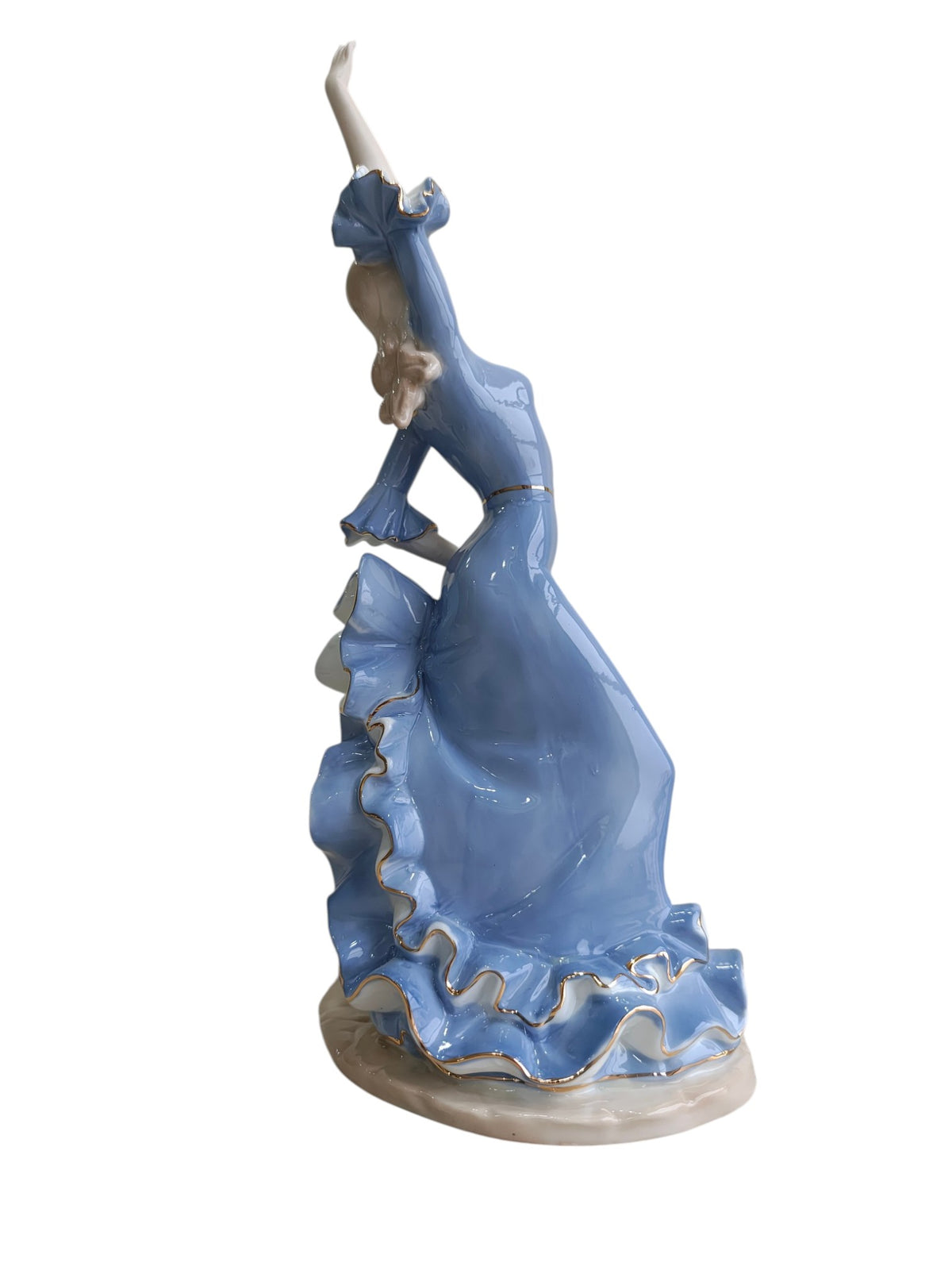 Rosa Flamenca - Pink & Gold Porcelain Dancer Sculpture