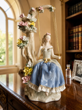Elegant Floral Swing Princess Showpiece