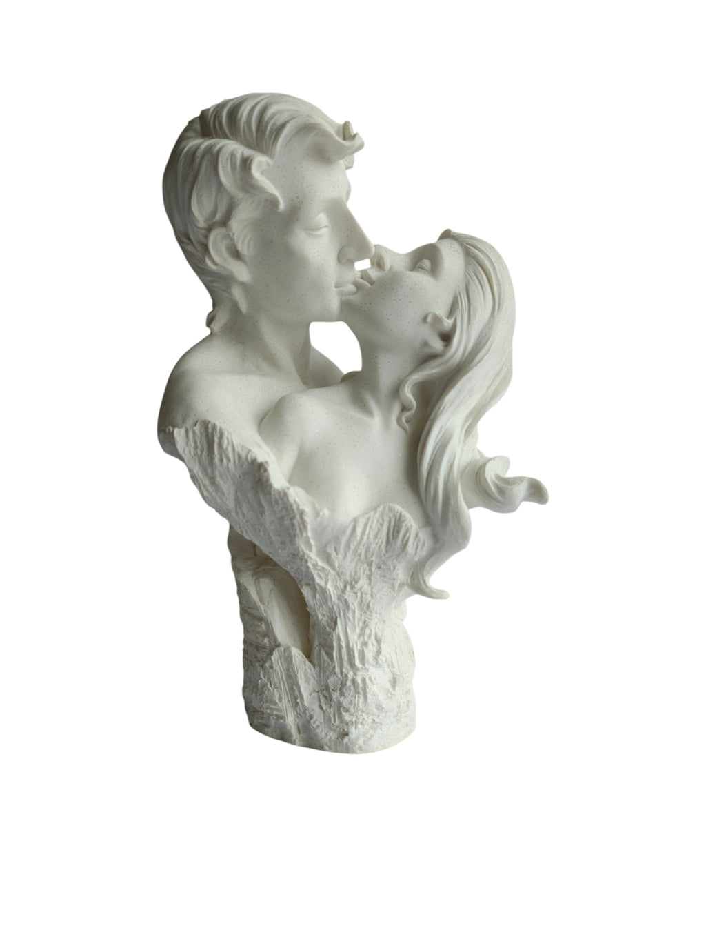 Eternal Love Kissing Couple Bust Showpiece - Romantic Couple Statue