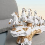 White & Gold Resin Statue For Spiritual Gift