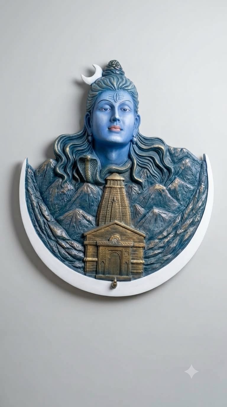 Premium 3D Kedarnath Shiva Relief