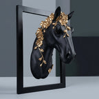 Black And Gold Resin Wall Decor For Spiritual Gift