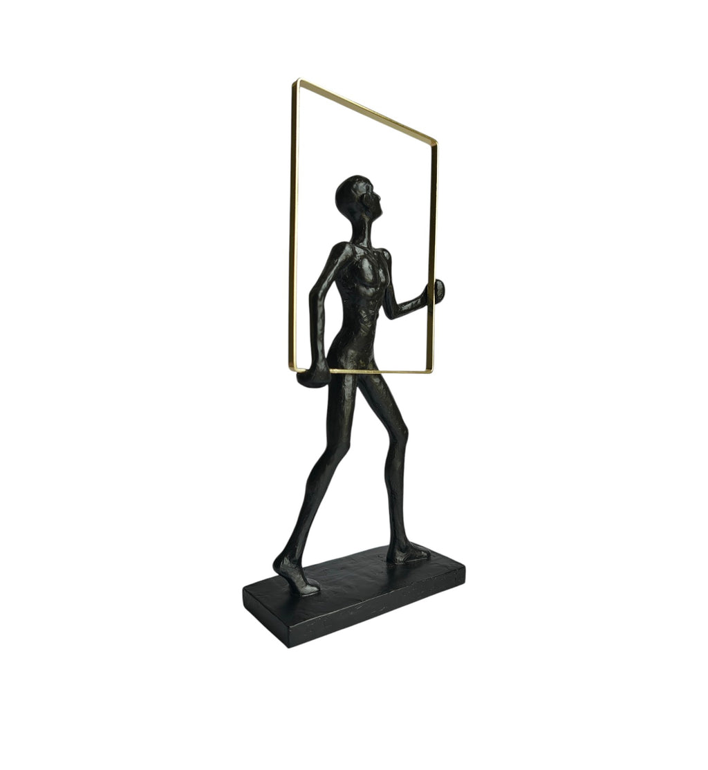 Abstract Man Frame Black